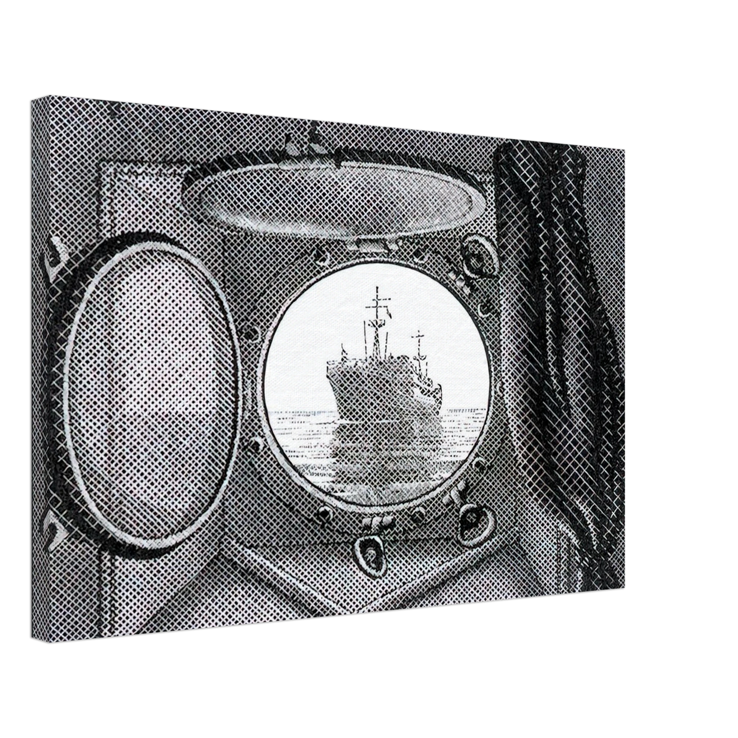MC Escher - PORTHOLE Canvas - 70x100 cm / 28x40 inches-canvas