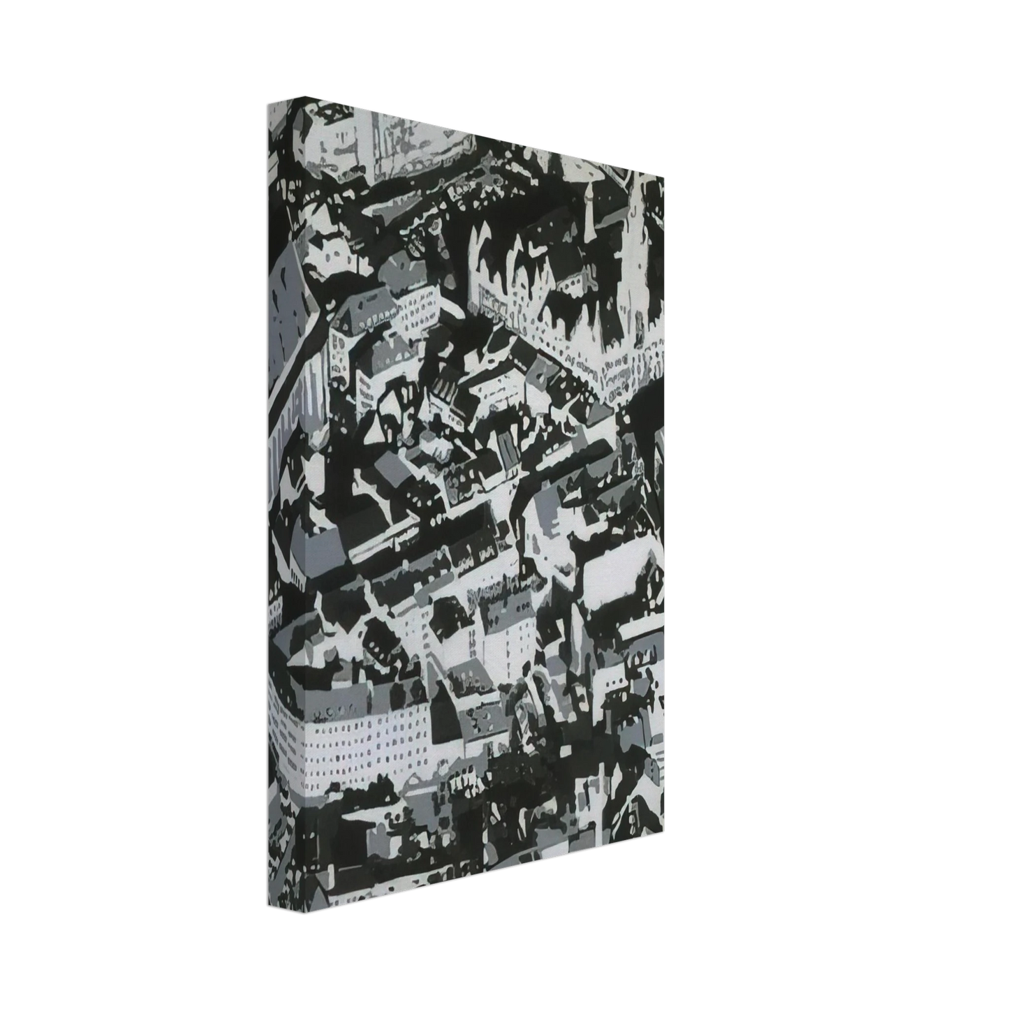 Gerhard Richter - TOWNSCAPE MU 1968 Canvas - 70x100 cm / 28x40 inches-canvas