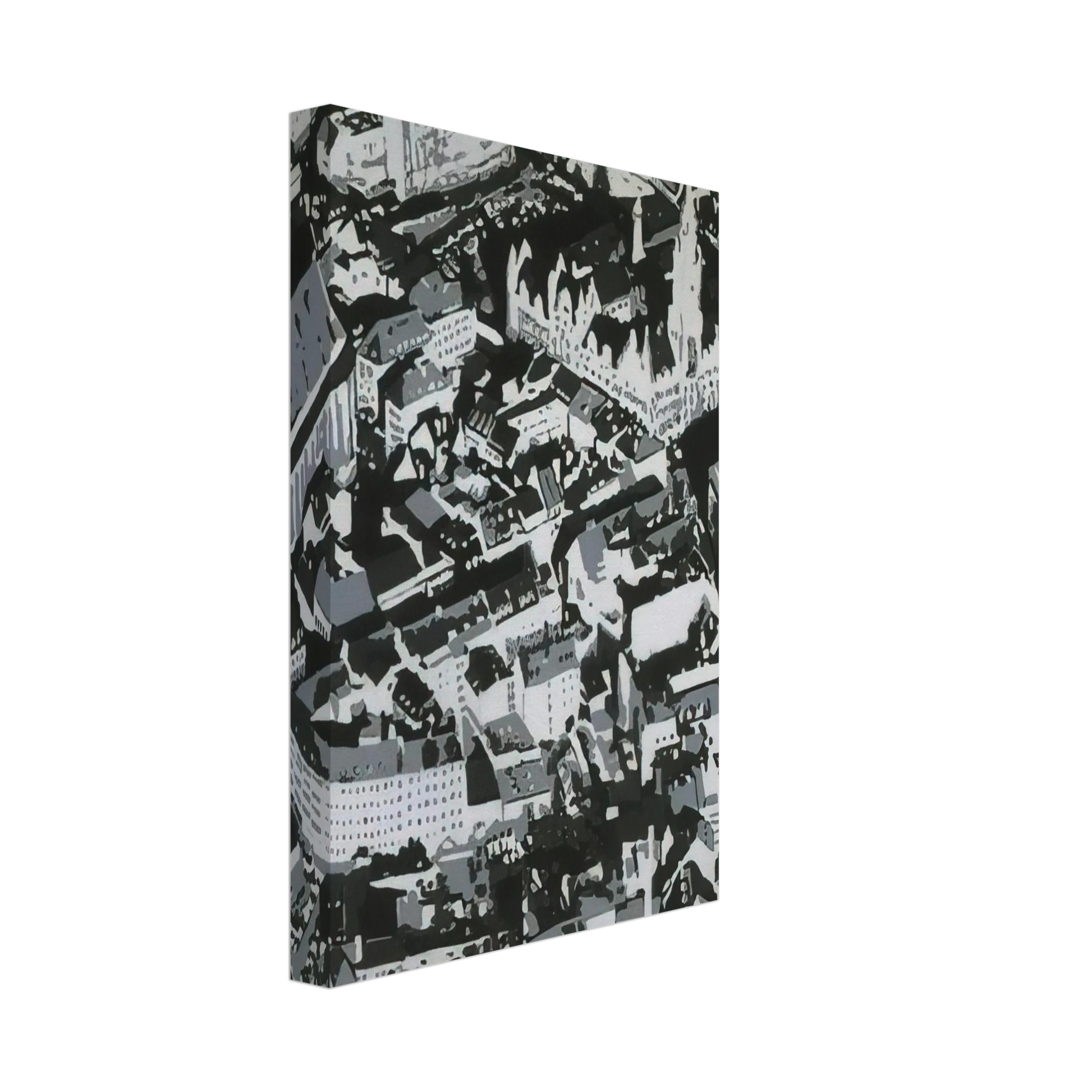Gerhard Richter - TOWNSCAPE MU 1968 Canvas - 70x100 cm / 28x40 inches-canvas