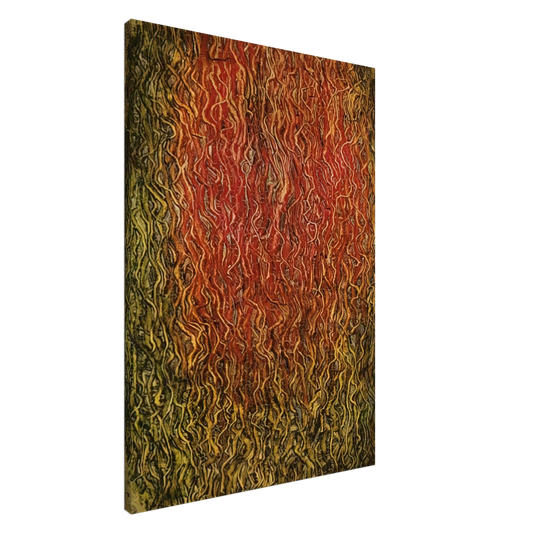 Simon Hantai - Untitled - Surrealism, Tachisme Canvas - 20x30 cm / 8x12 inches-canvas