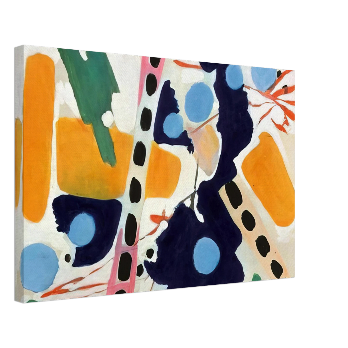 Ernst Wilhelm Nay - Untitled - 1954 Canvas - 70x100 cm / 28x40 inches-canvas