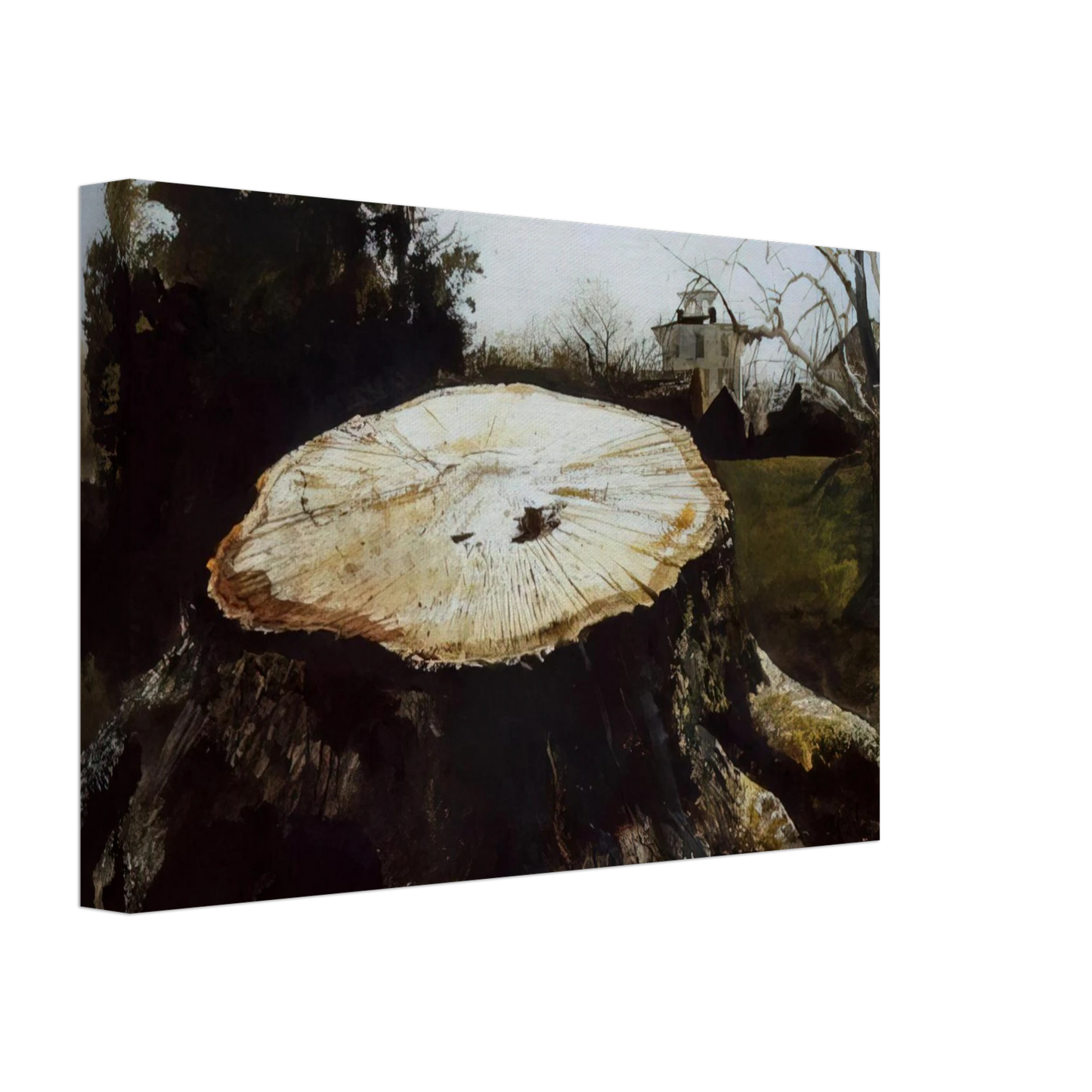 Andrew Wyeth - THE BIG OAK Canvas - 40x60 cm / 16x24 inches-canvas