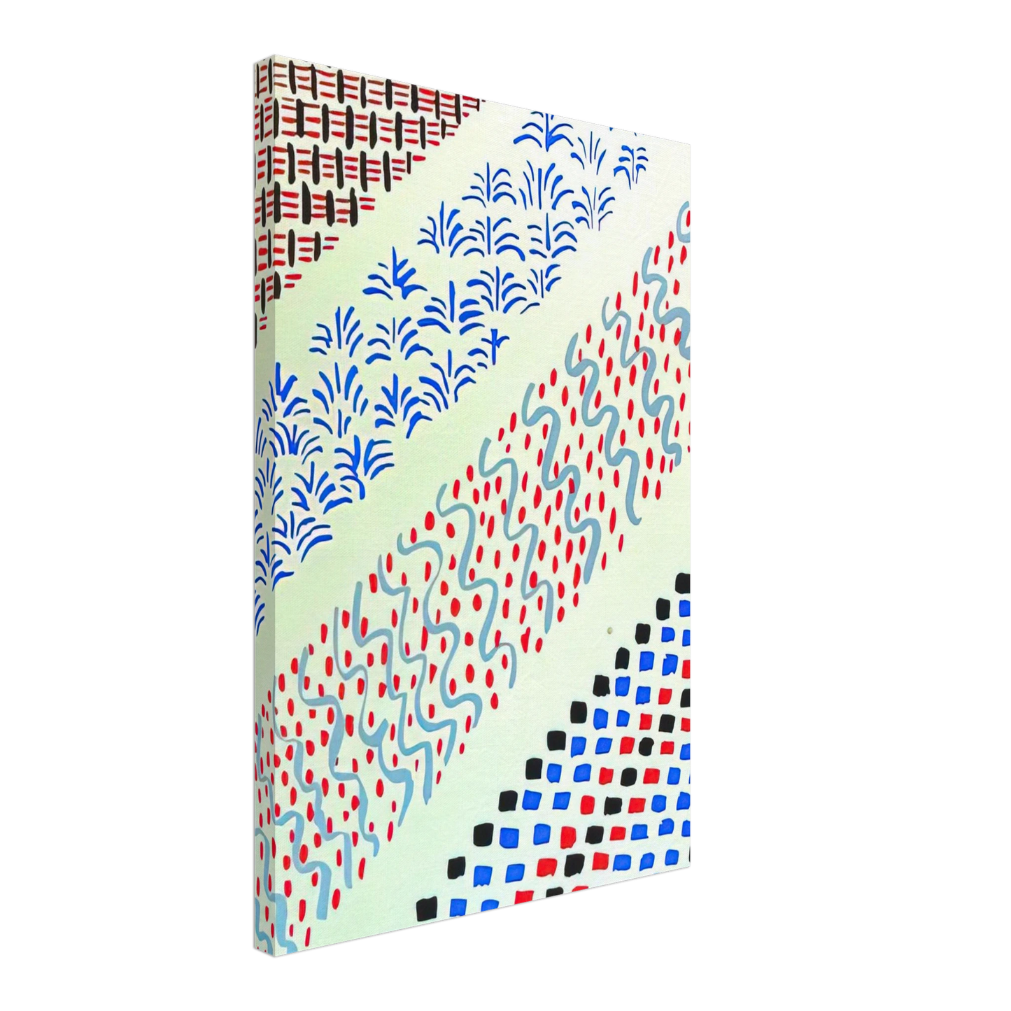 Sonia Delaunay - COMPOSITION 27 Canvas - 70x100 cm / 28x40 inches-canvas