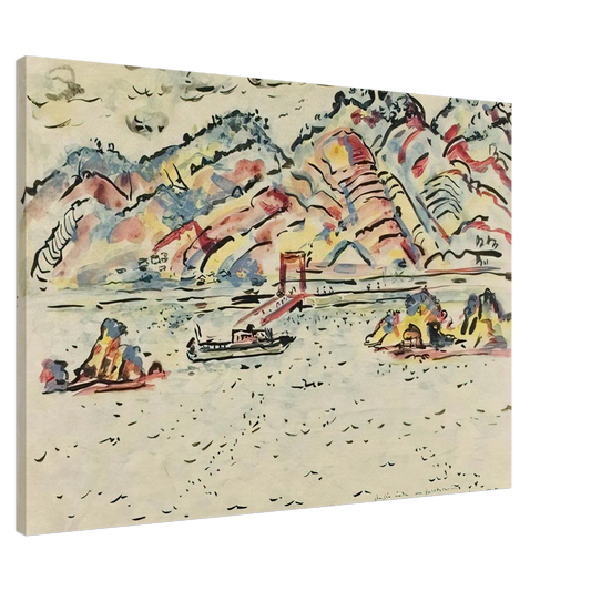 Ivan Albright - INLAND SEA JAPAN 1967 Canvas - 20x30 cm / 8x12 inches-canvas