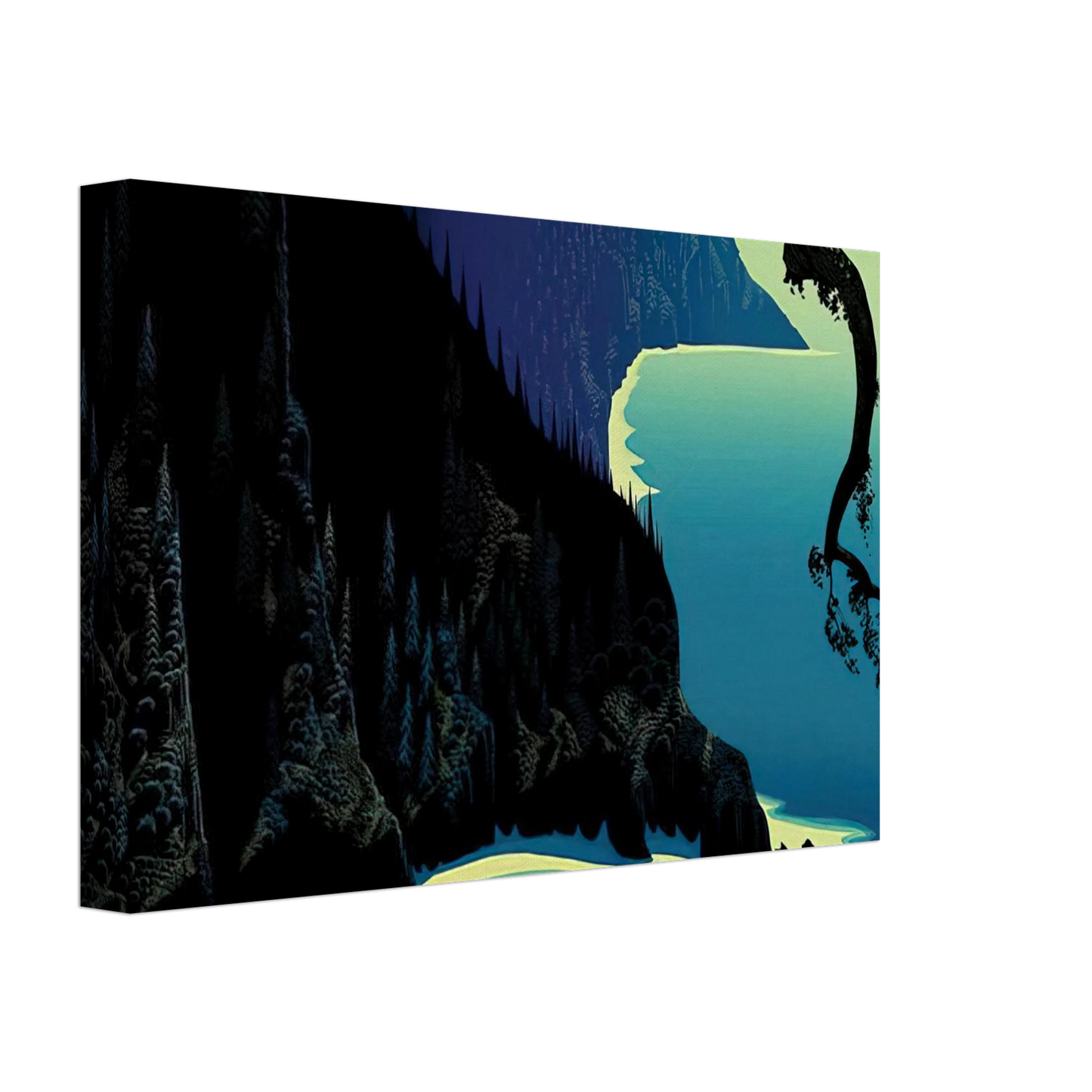 Eyvind Earle - Big Sur Canvas - 70x100 cm / 28x40 inches-canvas