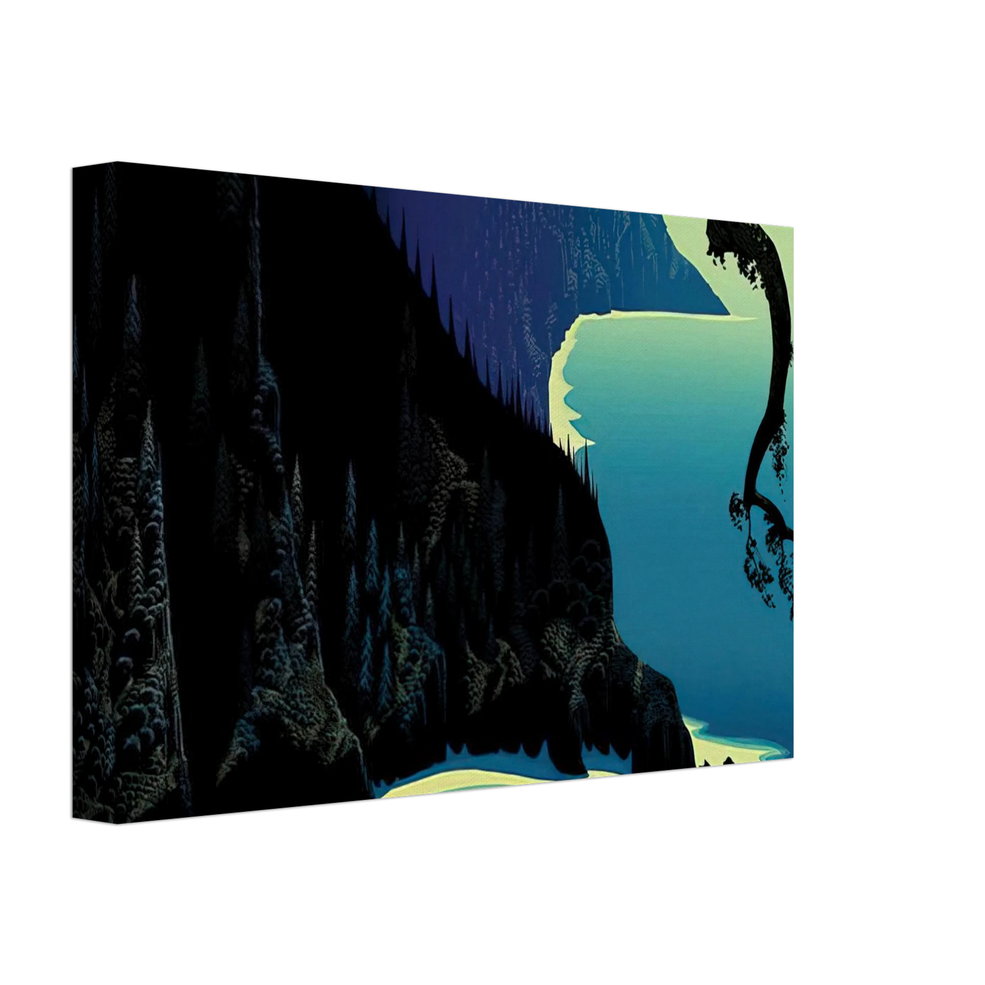 Eyvind Earle - Big Sur Canvas - 70x100 cm / 28x40 inches-canvas