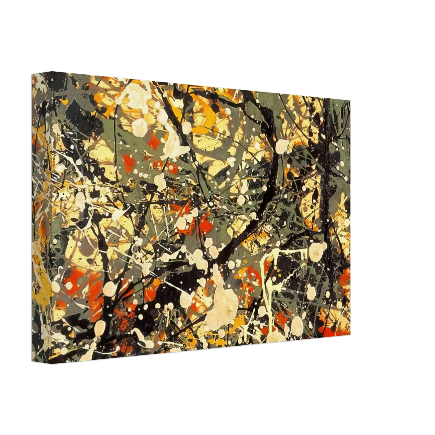 Jackson Pollock - NUMBER 8 DETAIL Canvas - 70x100 cm / 28x40 inches-canvas