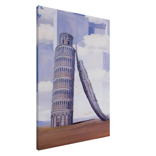 Rene Magritte - MEMORY OF A JOURNEY 1955 Canvas - 20x30 cm / 8x12 inches-canvas