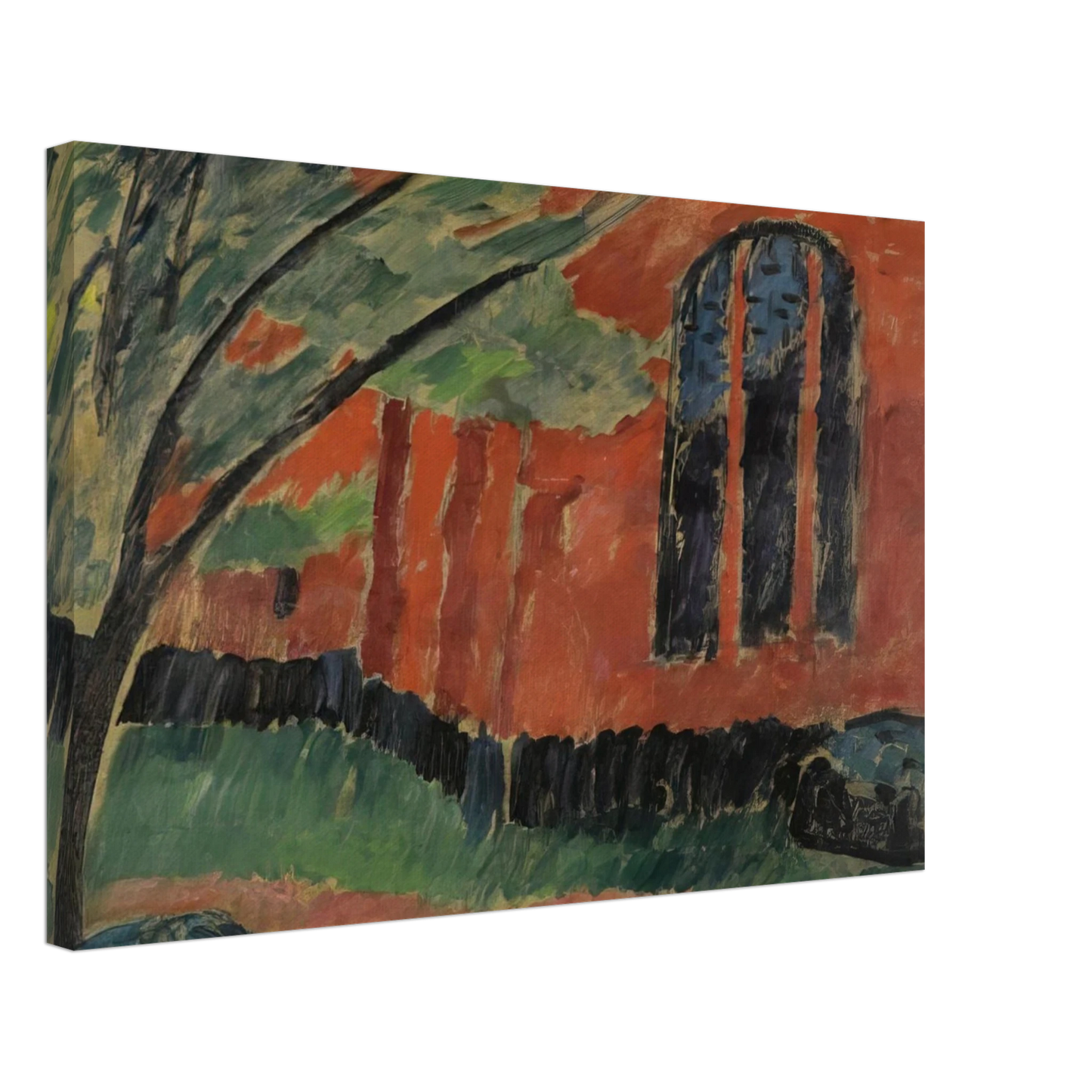 Alexej von Jawlensky - THE CHURCH IN PREROW 1911 Canvas - 70x100 cm / 28x40 inches-canvas