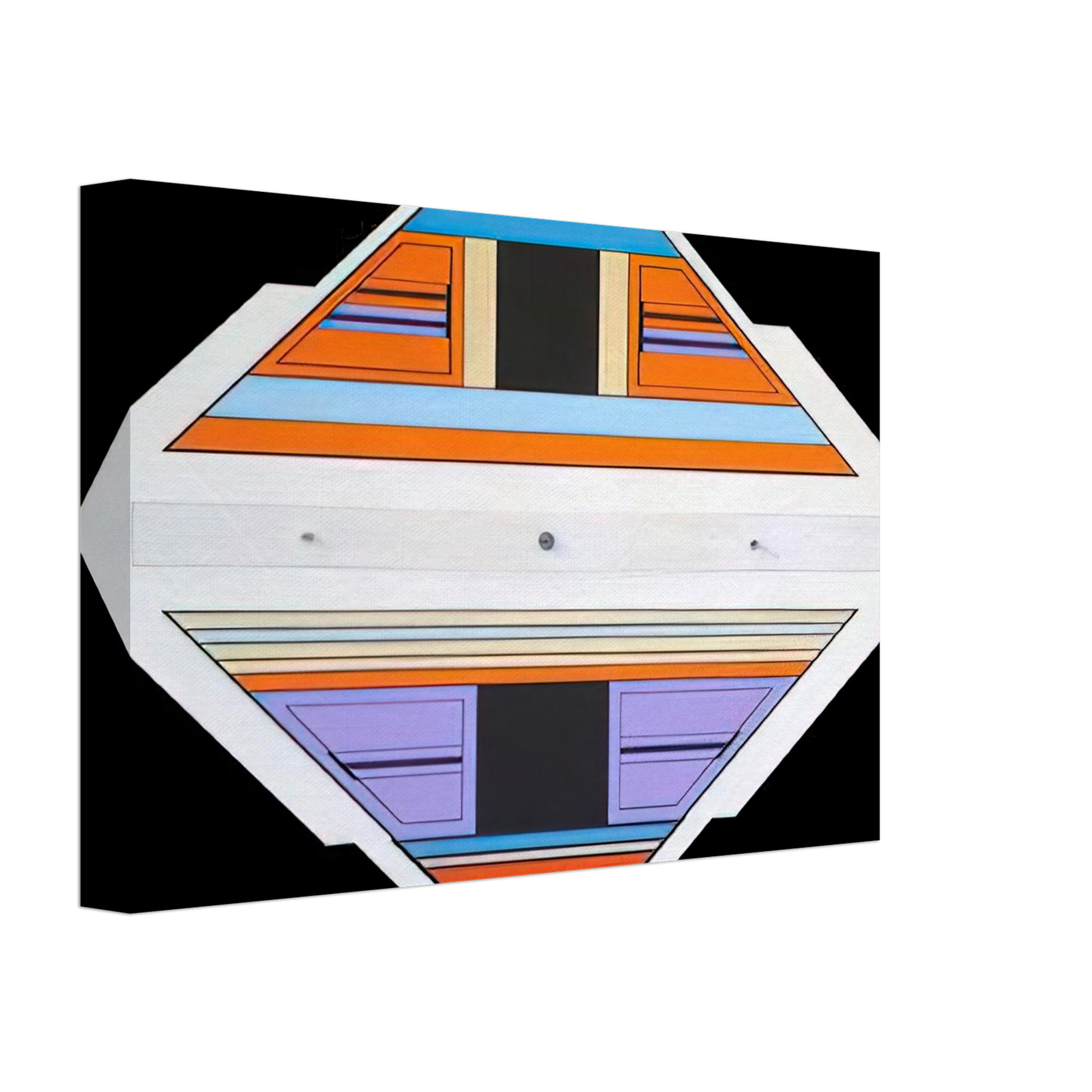 Carmelo Arden Quin - Elan - 1989 Canvas - 40x60 cm / 16x24 inches-canvas