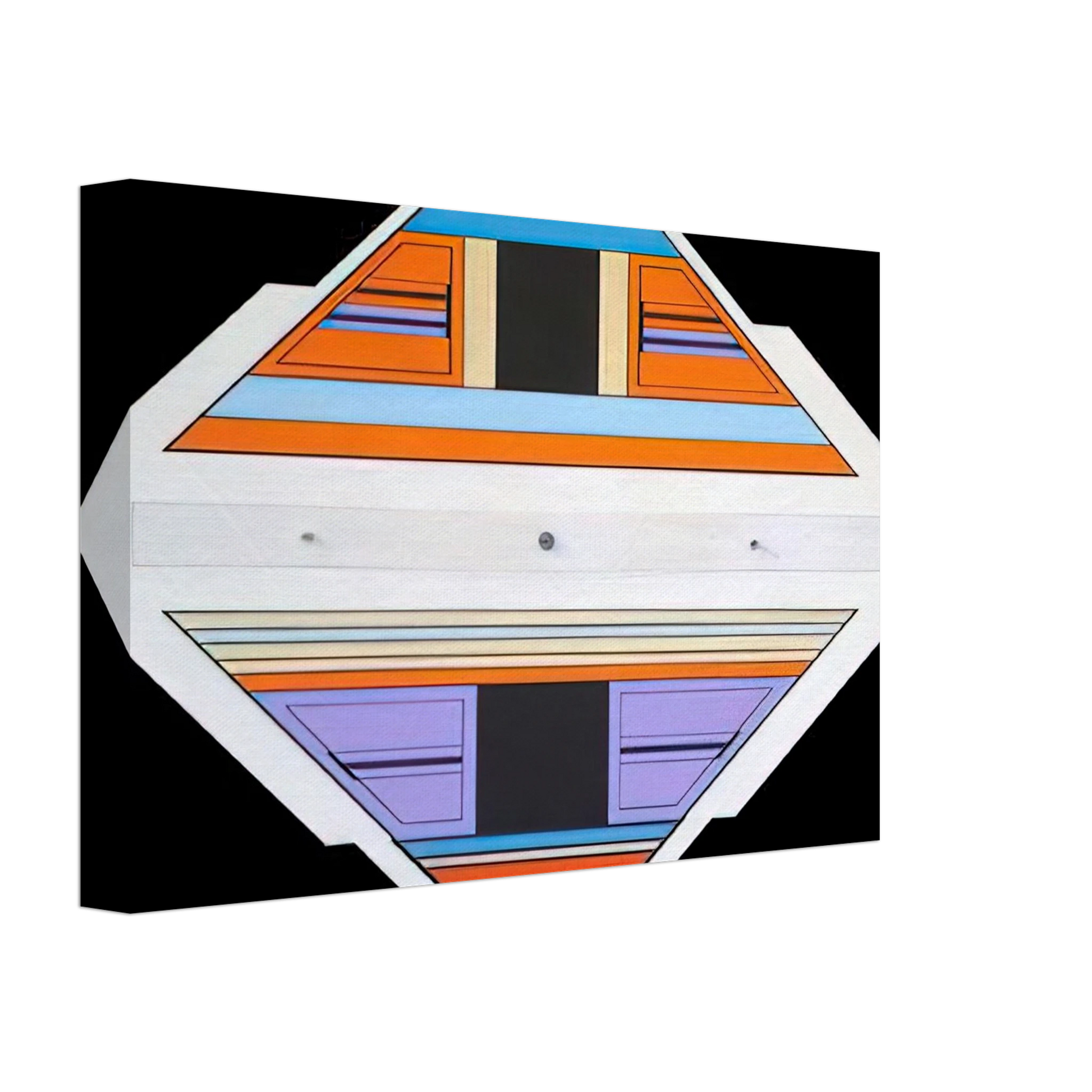 Carmelo Arden Quin - Elan - 1989 Canvas - 40x60 cm / 16x24 inches-canvas