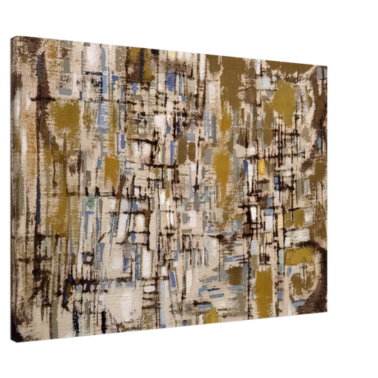 Maria Helena Vieira da Silva - Untitled - 1952 Canvas - 20x30 cm / 8x12 inches-canvas