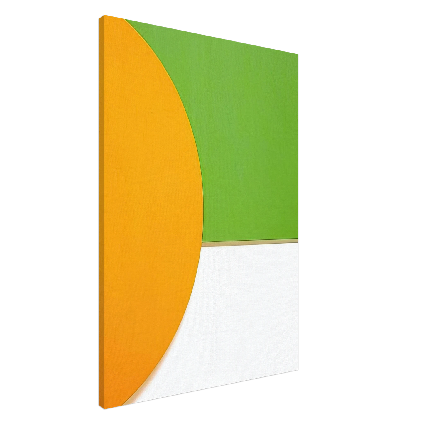 Ellsworth Kelly - Orange Relief with Green Canvas - 20x30 cm / 8x12 inches-canvas