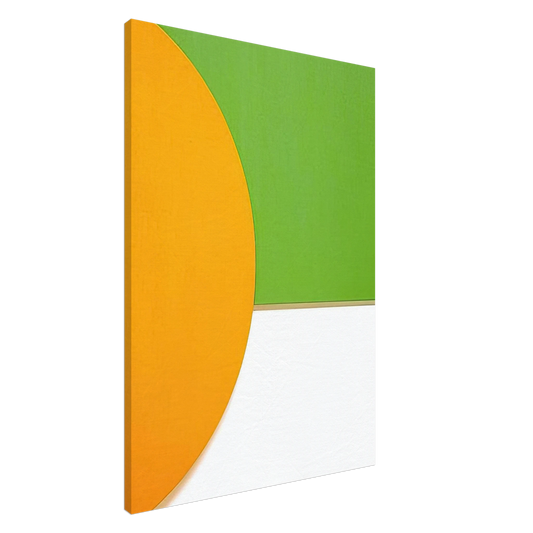 Ellsworth Kelly - Orange Relief with Green Canvas - 20x30 cm / 8x12 inches-canvas