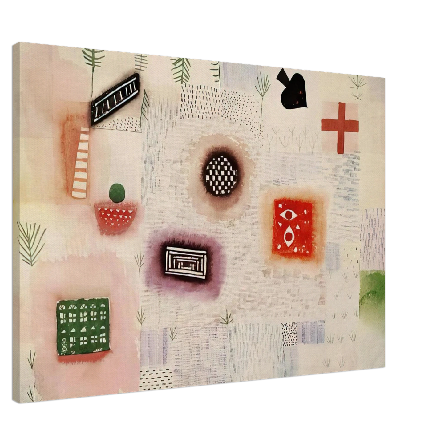 Paul Klee - PLACE SIGNS 1926 Canvas - 20x30 cm / 8x12 inches-canvas