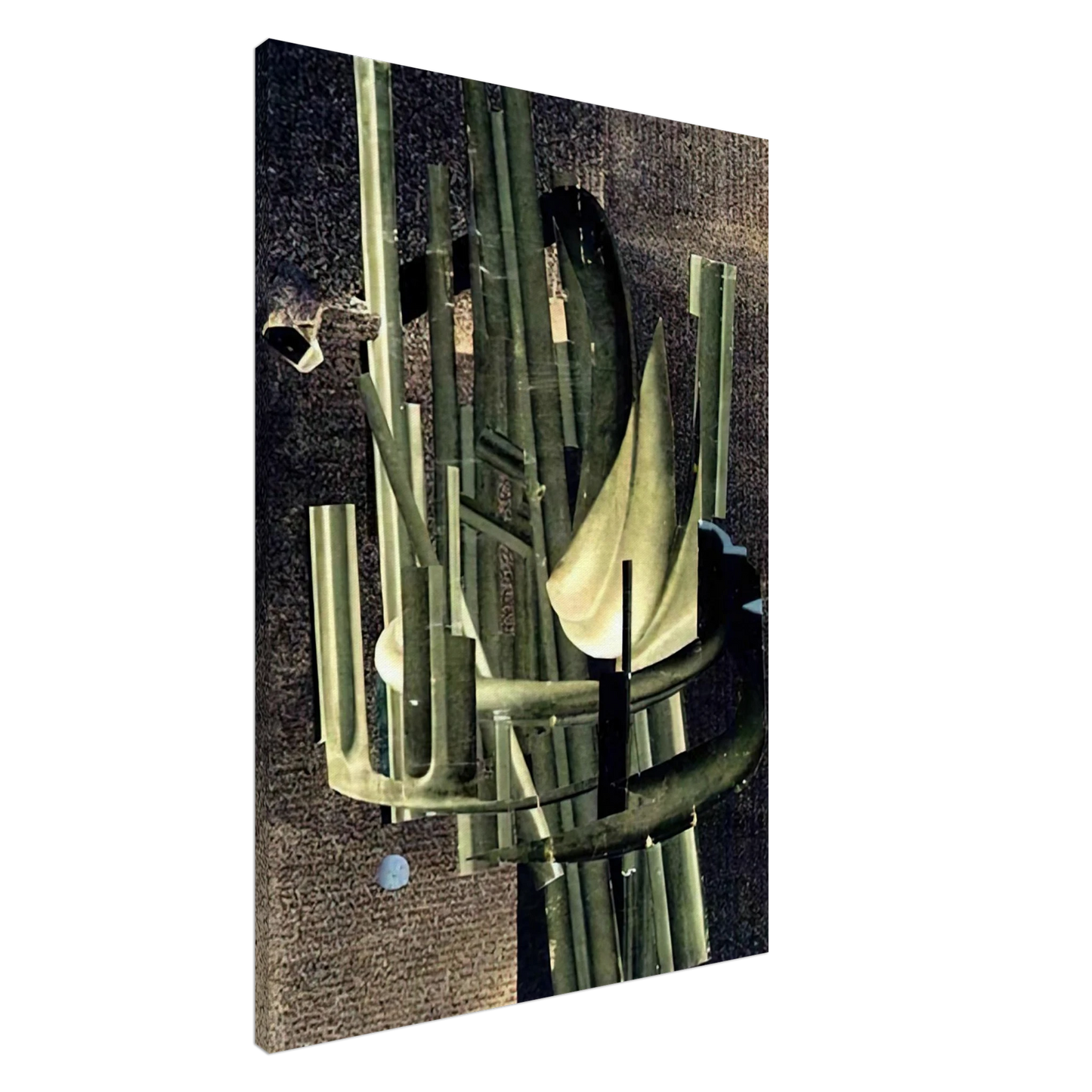 Hannah Hoch - RAUMFAHRT 1956 Canvas - 20x30 cm / 8x12 inches-canvas