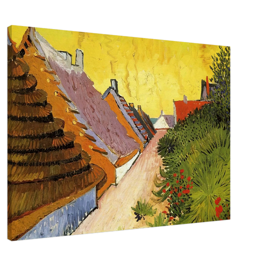 Vincent van Gogh - Street in Saintes-Maries Canvas - 20x30 cm / 8x12 inches-canvas