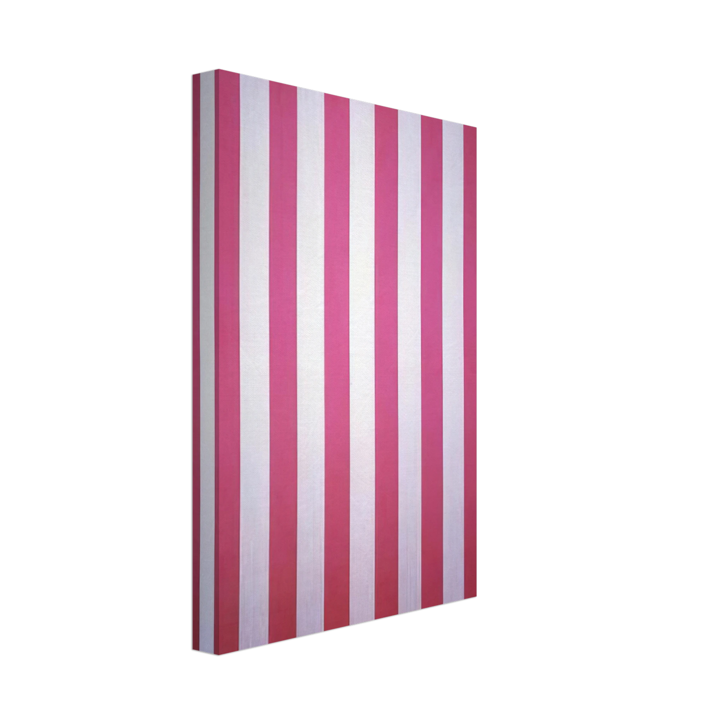 Daniel Buren - Peinture acrylique blanche sur tissu raye blanc et rouge - 1970 Canvas - 70x100 cm / 28x40 inches-canvas