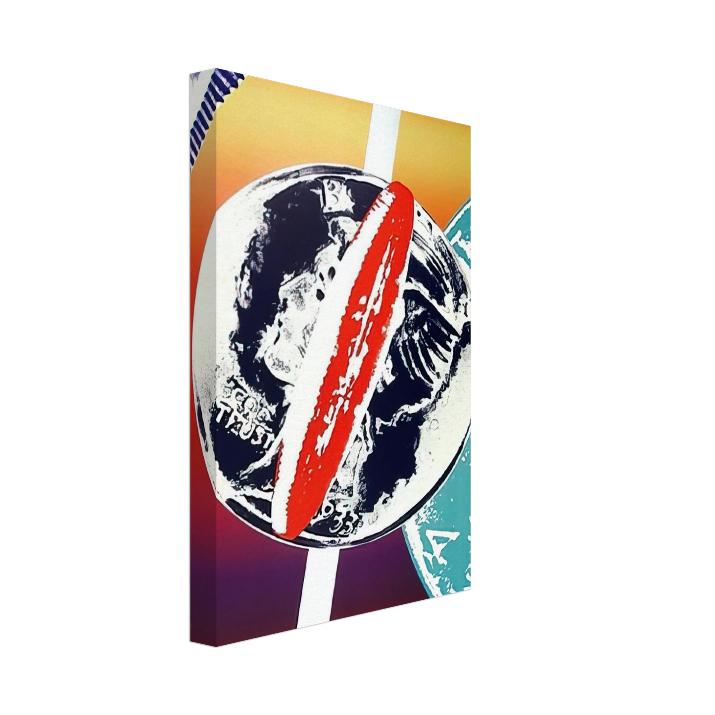 James Rosenquist - Spinning Faces in Space Canvas - 40x60 cm / 16x24 inches-canvas