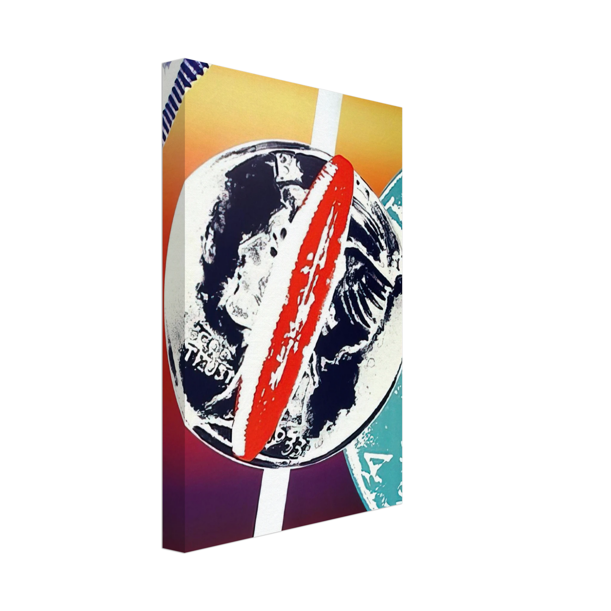 James Rosenquist - Spinning Faces in Space Canvas - 40x60 cm / 16x24 inches-canvas