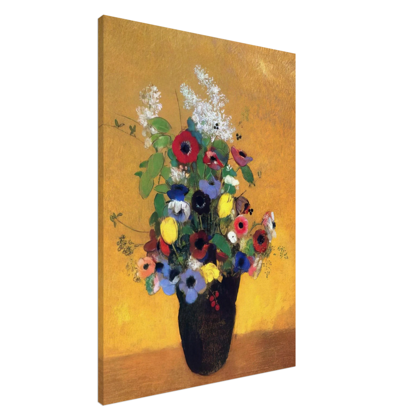 Odilon Redon - FLOWERS 2 Canvas - 20x30 cm / 8x12 inches-canvas