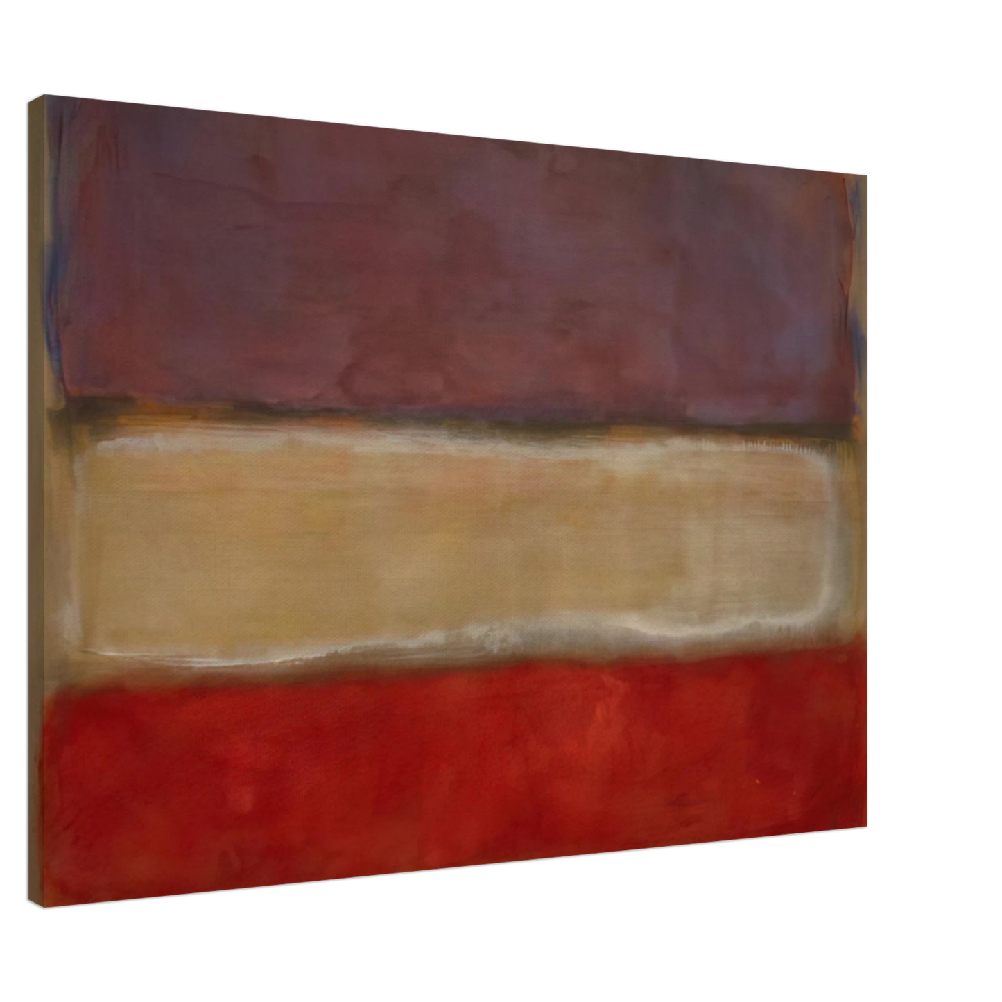 Mark Rothko - Untitled Purple, White, and Red - 1953 Canvas - 20x30 cm / 8x12 inches-canvas