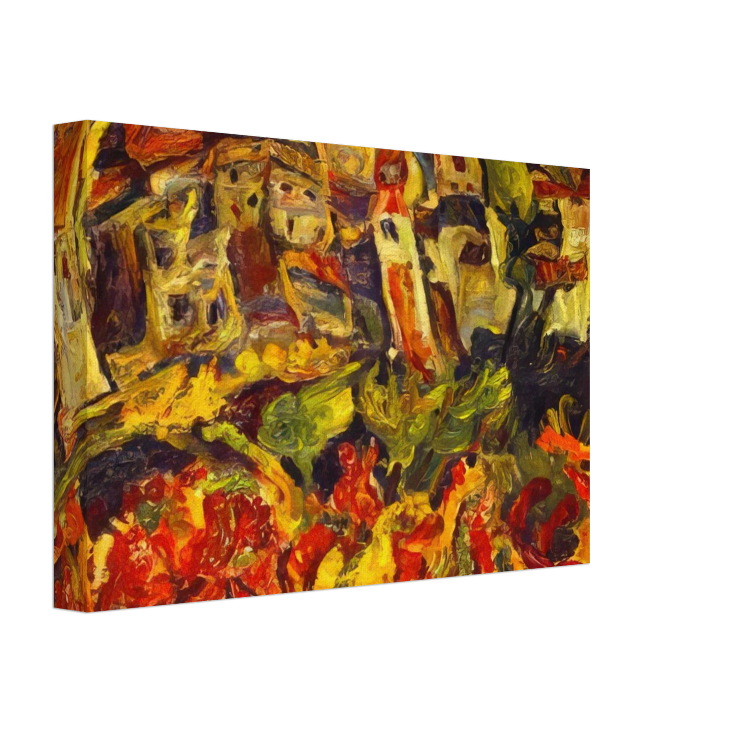 Chaim Soutine - HOUSES WITH POINTED ROOFS Canvas - 40x60 cm / 16x24 inches-canvas