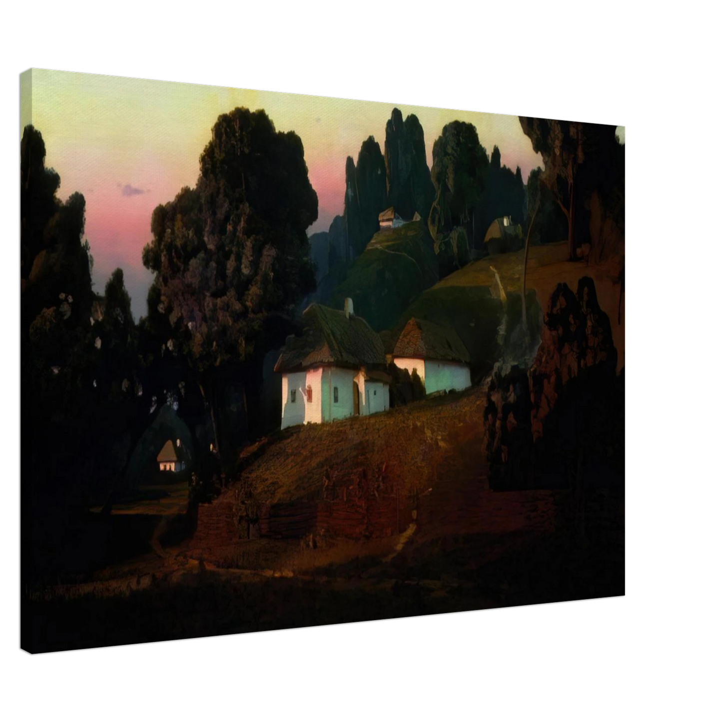Arkhyp Kuindzhi - Evening in Ukraine Canvas - 20x30 cm / 8x12 inches-canvas