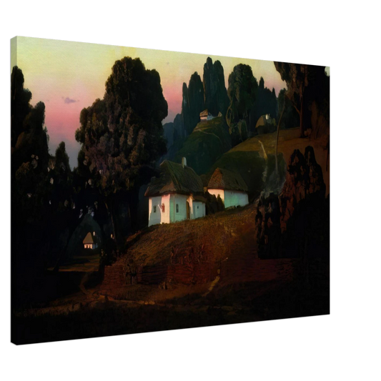 Arkhyp Kuindzhi - Evening in Ukraine Canvas - 20x30 cm / 8x12 inches-canvas