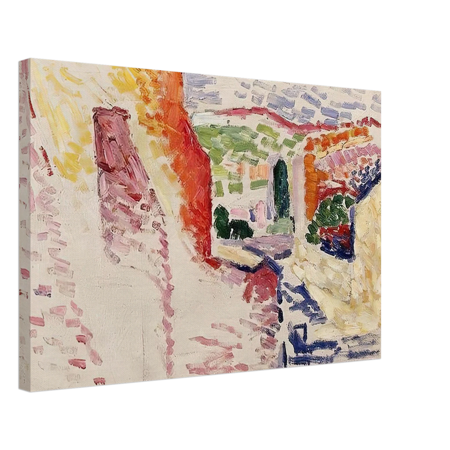 Henri Matisse - SUN STREET 1905 Canvas - 70x100 cm / 28x40 inches-canvas