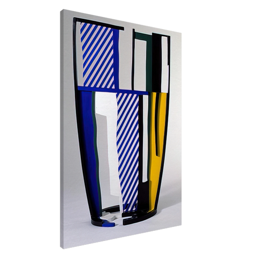 Roy Lichtenstein - GLASS IV 1977 Canvas - 20x30 cm / 8x12 inches-canvas