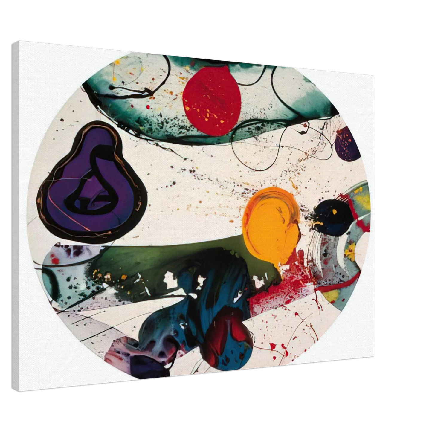 Sam Francis - Lollipop  SF88-250  Canvas - 20x30 cm / 8x12 inches-canvas