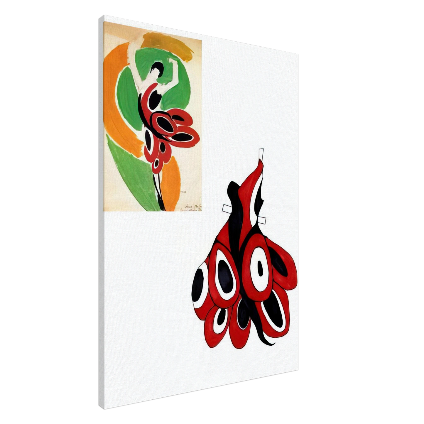 Sonia Delaunay - FASHION ILLUSTRATION 6 Canvas - 20x30 cm / 8x12 inches-canvas