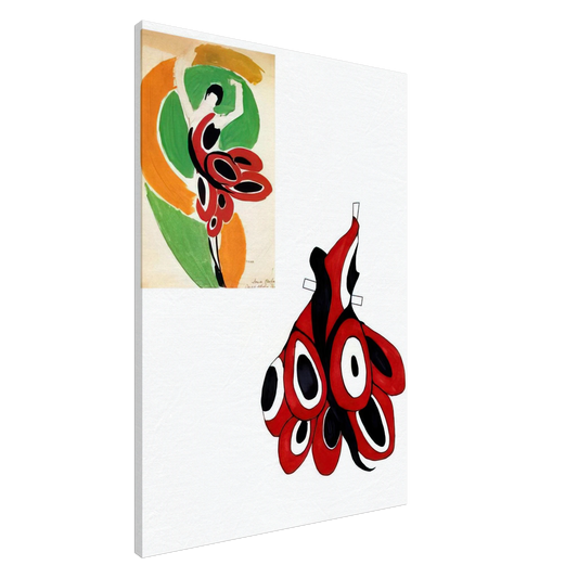 Sonia Delaunay - FASHION ILLUSTRATION 6 Canvas - 20x30 cm / 8x12 inches-canvas