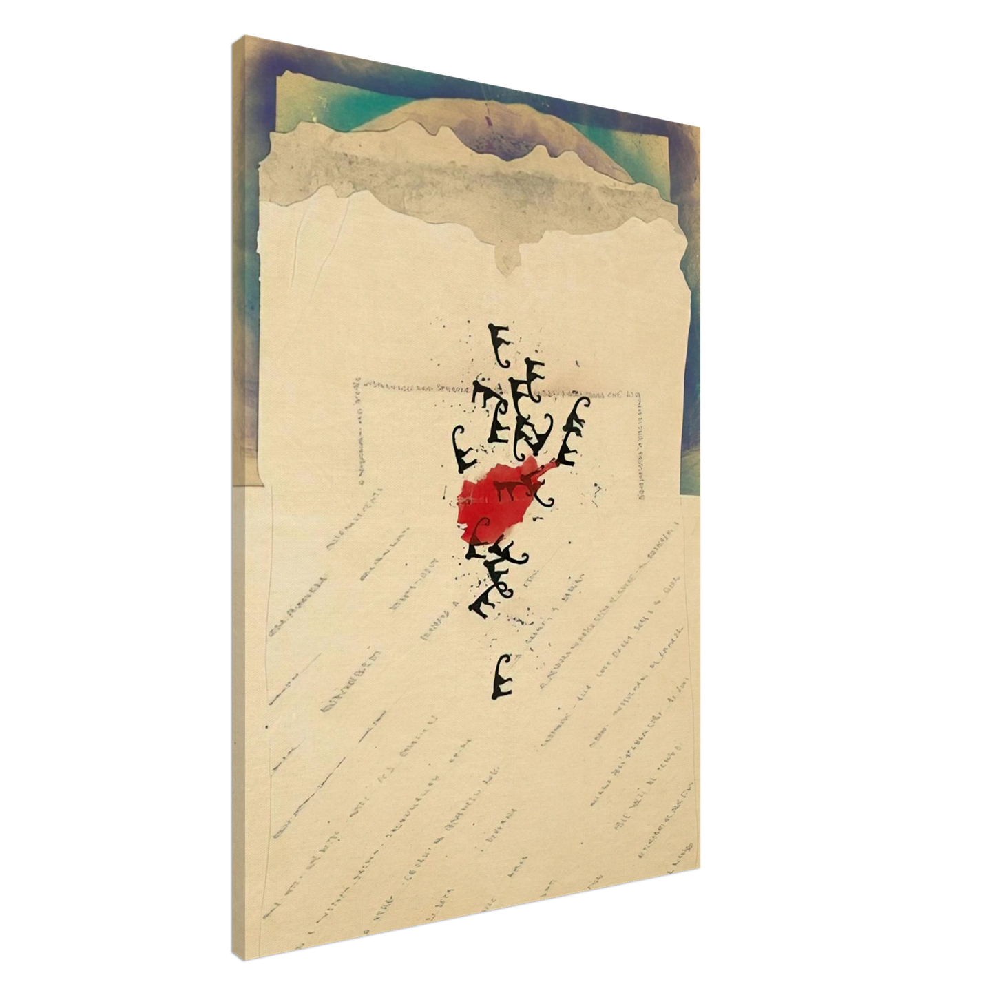 Alighiero Boetti - AFGHANISTAN 1985 Canvas - 20x30 cm / 8x12 inches-canvas