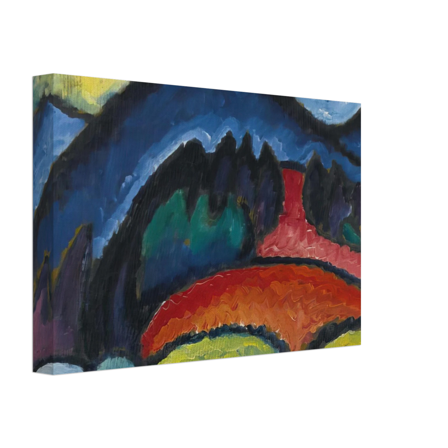 Alexej von Jawlensky - OBERSTDORF MOUNTAINS 1912 Canvas - 70x100 cm / 28x40 inches-canvas