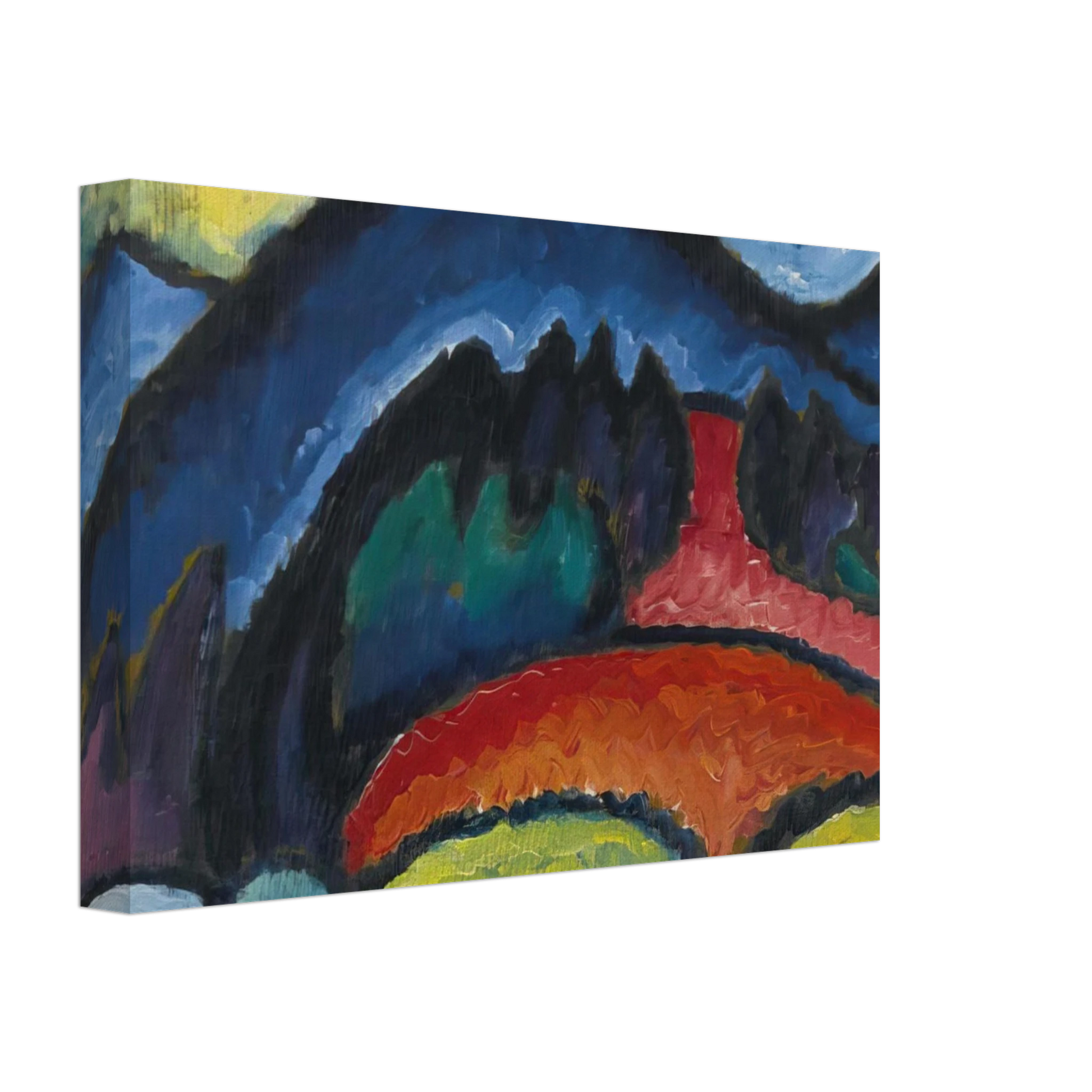 Alexej von Jawlensky - OBERSTDORF MOUNTAINS 1912 Canvas - 70x100 cm / 28x40 inches-canvas