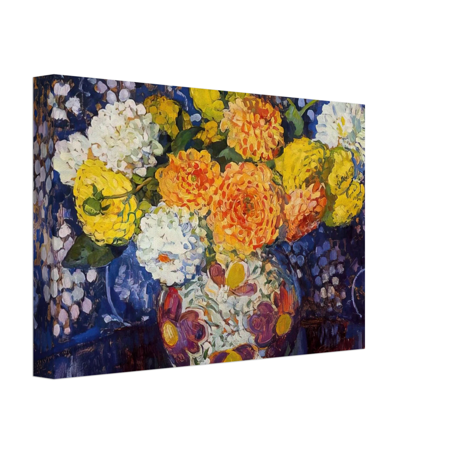 Theo van Rysselberghe - VASE OF FLOWERS 1907 Canvas - 40x60 cm / 16x24 inches-canvas