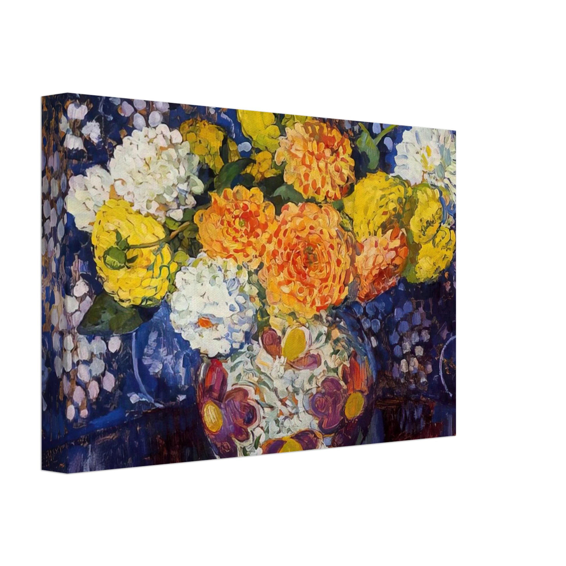 Theo van Rysselberghe - VASE OF FLOWERS 1907 Canvas - 40x60 cm / 16x24 inches-canvas