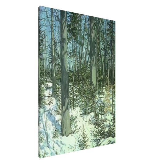 Neil Welliver - Study for Little Spruce - 1985 Canvas - 20x30 cm / 8x12 inches-canvas