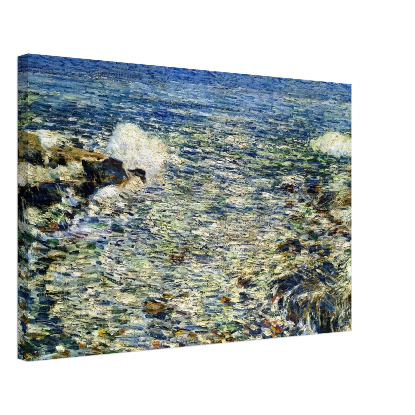 Childe Hassam - Surf, Isles of Shoals Canvas - 40x60 cm / 16x24 inches-canvas