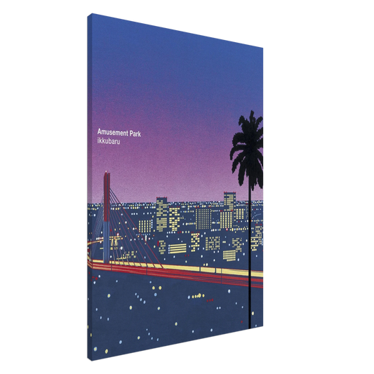 Hiroshi Nagai - Ikkubaru Amusement City Canvas - 20x30 cm / 8x12 inches-canvas