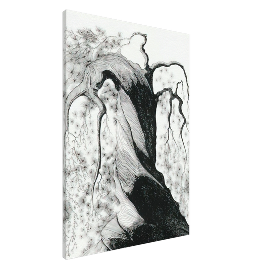 Eyvind Earle - Pine Tree Canvas - 20x30 cm / 8x12 inches-canvas