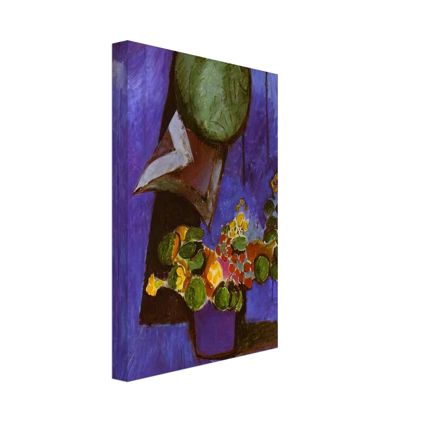 Henri Matisse - FLOWERS AND CERAMIC PLATE Canvas - 40x60 cm / 16x24 inches-canvas