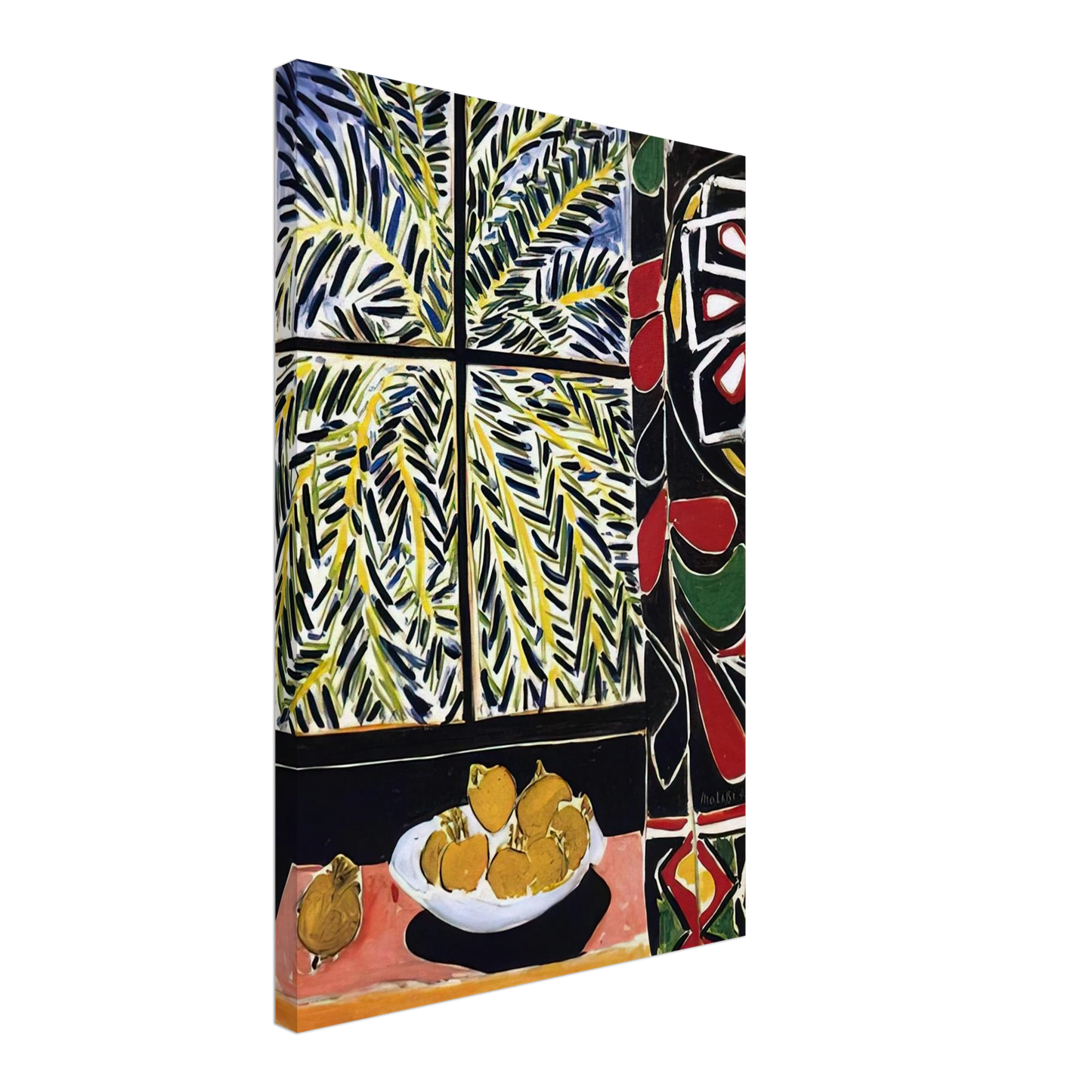 Henri Matisse - INTERIOR WITH EGYPTIAN CURTAIN 1948 Canvas - 40x60 cm / 16x24 inches-canvas