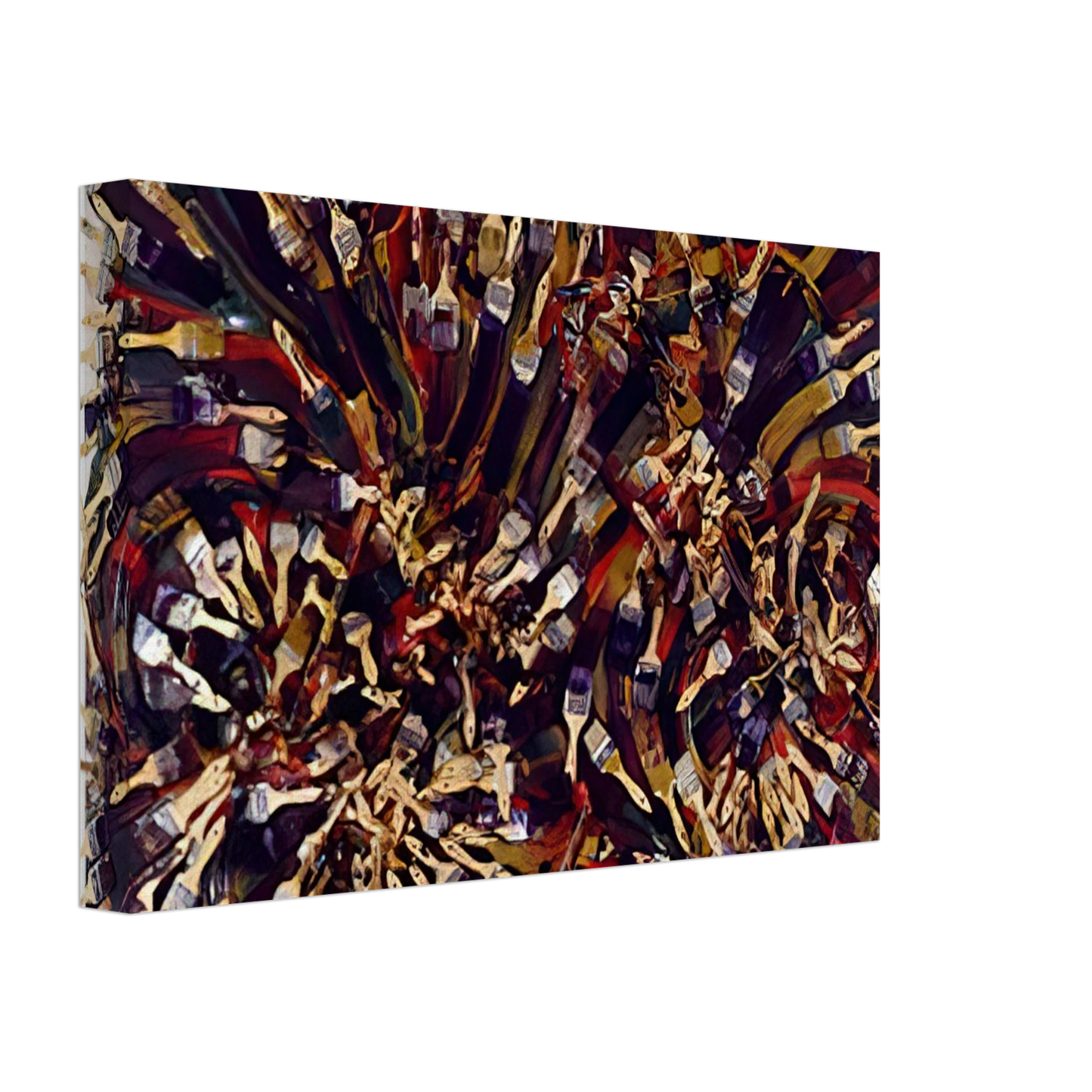 Arman - Untitled - 1995 Canvas - 40x60 cm / 16x24 inches-canvas