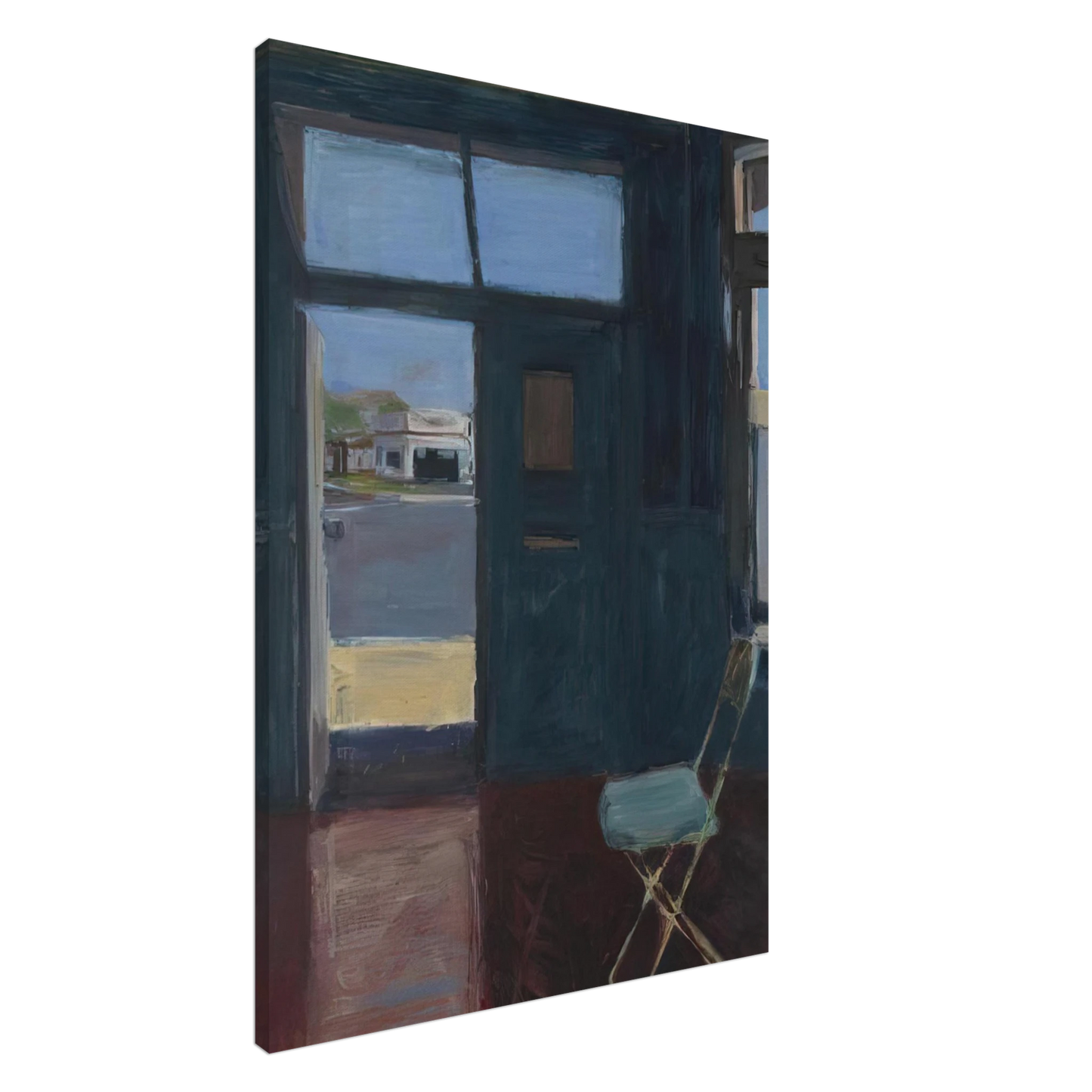 Richard Diebenkorn - Interior with Doorway Canvas - 20x30 cm / 8x12 inches-canvas