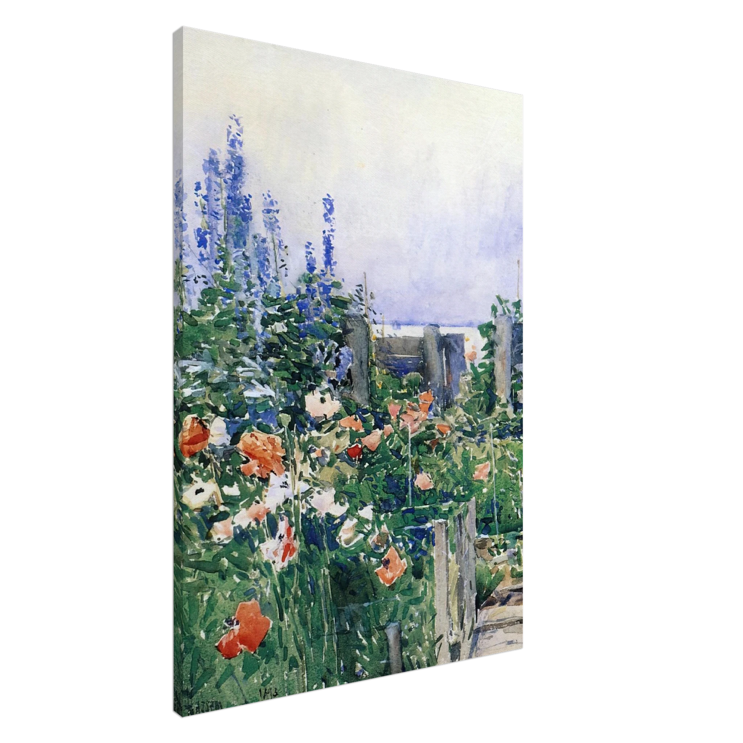 Childe Hassam - Home of the Hummingbird Canvas - 20x30 cm / 8x12 inches-canvas