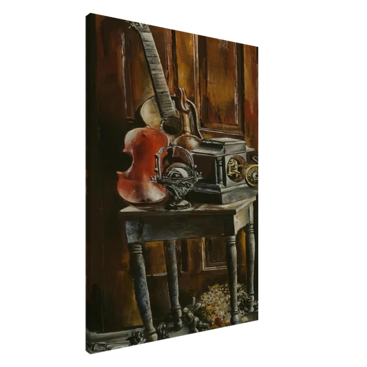 Ivan Albright - THIS ICHNOLITE OF MINE Canvas - 20x30 cm / 8x12 inches-canvas