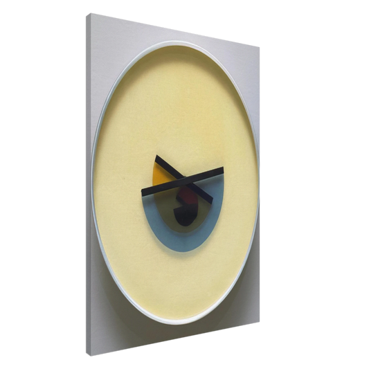 Bruno Munari - L'Ora X Clock - 1945 Canvas - 20x30 cm / 8x12 inches-canvas